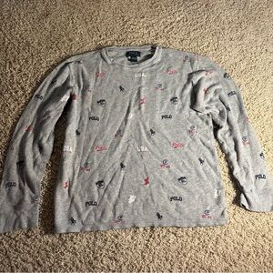 Polo by Ralph Lauren Gray Long Sleeve Tee